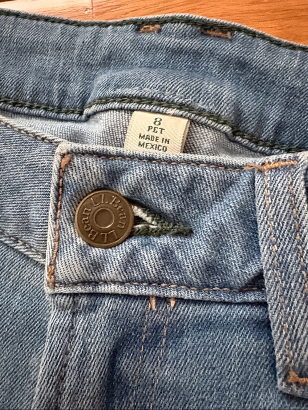 L.L. Bean Women's Light Blue Straight-Leg Jeans - Picture 5 of 8